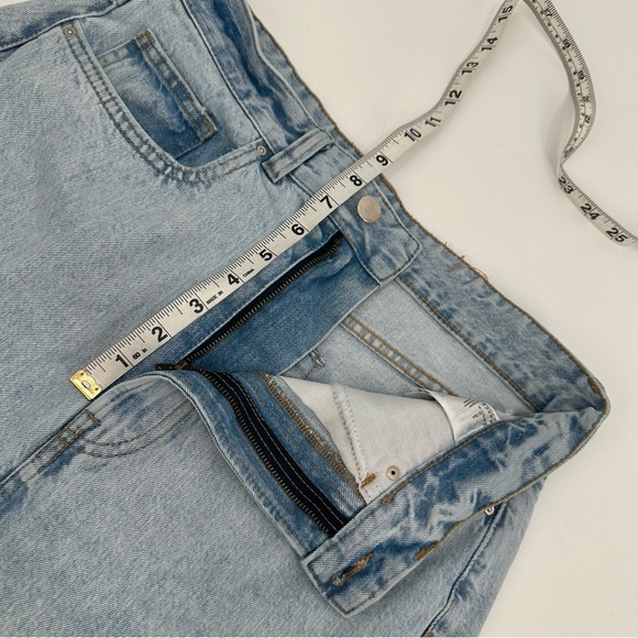 H&M Jean Skirt Women’s 8 Light Wash 100% Cotton Denim Blue - Picture 4 of 6